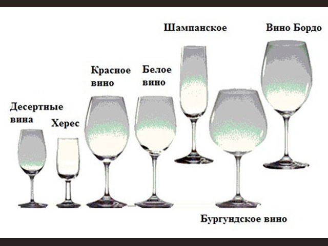разновидности бокалов для вина