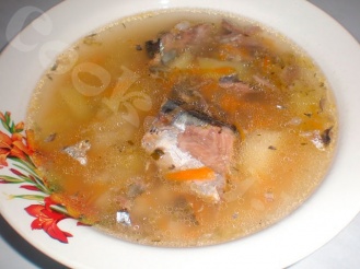 Суп из рыбных консервов
