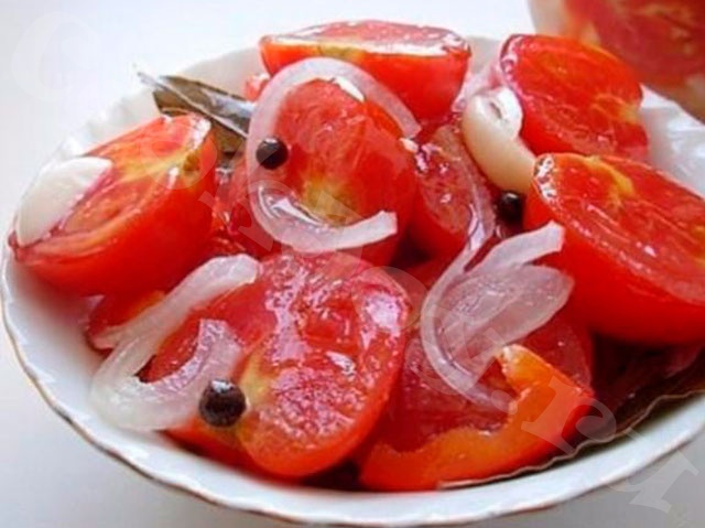 Маринованные помидоры за 30 минут